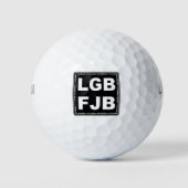 Laten we Brandon gaan! F**k Joe Biden LGB FJB Golfballen (Voorkant)