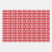 Laten we Brandon gaan! F**k Joe Biden LGB FJB Inpakpapier Vel (Voorkant)