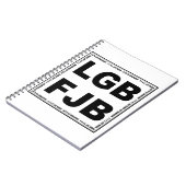 Laten we Brandon gaan! F**k Joe Biden LGB FJB Notitieboek (Linkerzijde)