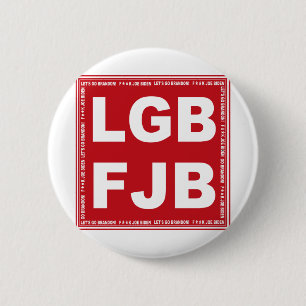 Laten we Brandon gaan! F**k Joe Biden LGB FJB Ronde Button 5,7 Cm