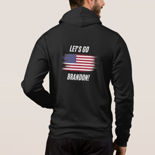 Laten we Brandon gaan! FJB. Mannen Zip Up Sweatshi Hoodie (Achterkant)
