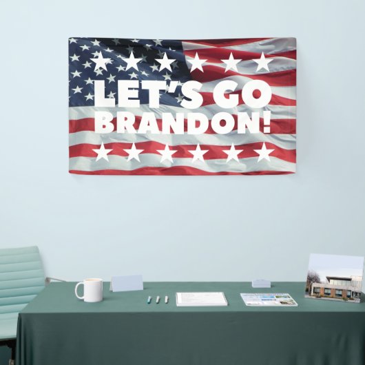 LATEN WE BRANDON GAAN! [Font 1] Vinylbanner Spandoek (Beurs)