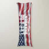 LATEN WE BRANDON GAAN! [Font 6] Lichaamslang Lichaamskussen (Voorkant Verticaal)