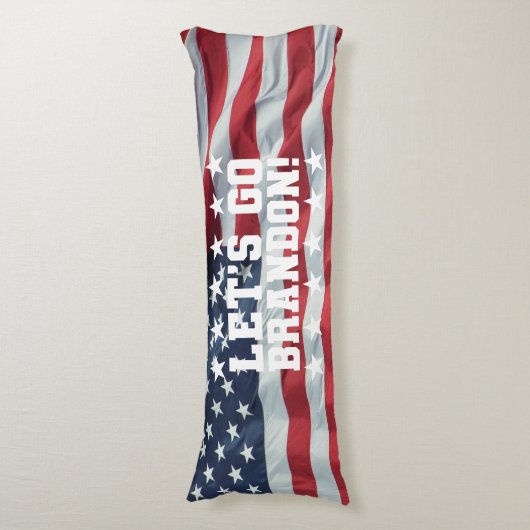 LATEN WE BRANDON GAAN! [Font 6] Lichaamslang Lichaamskussen (Voorkant Verticaal)