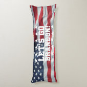 LATEN WE BRANDON GAAN! [Font 6] Lichaamslang Lichaamskussen (Achterkant (Verticaal))