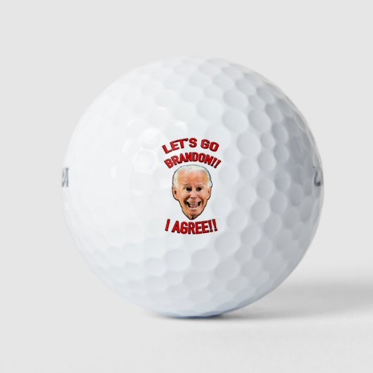 Laten we Brandon gaan! Golf Ball Golfballen (Voorkant)