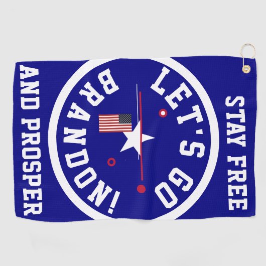 Laten we Brandon gaan Golfhanddoek (Horizontaal)