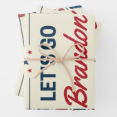 Laten we Brandon gaan Inpakpapier Vel (In situ)