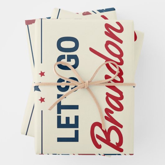 Laten we Brandon gaan Inpakpapier Vel (In situ)