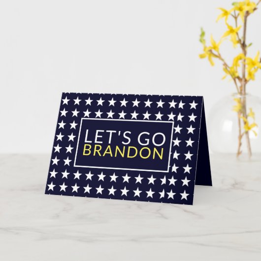 Laten we Brandon gaan Kaart (Gele Bloem)