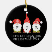 Laten we Brandon gaan Keramisch Ornament (Voorkant)