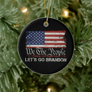 Laten we Brandon gaan Keramisch Ornament