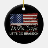 Laten we Brandon gaan Keramisch Ornament (Achterkant)