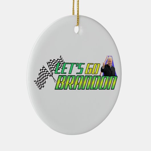 Laten we Brandon gaan Keramisch Ornament (Rechts)