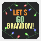 LATEN WE BRANDON GAAN! Kerst stickers (Voorkant)