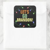 LATEN WE BRANDON GAAN! Kerst stickers (Tas)
