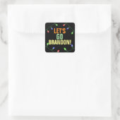 LATEN WE BRANDON GAAN! Kerst stickers (Tas)