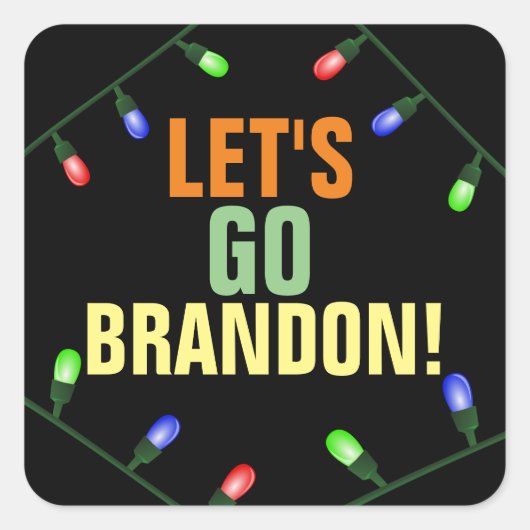 LATEN WE BRANDON GAAN! Kerst stickers (Voorkant)