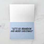 Laten we Brandon gaan! kerstkaarten van de kerstma Kaart (Binnen)