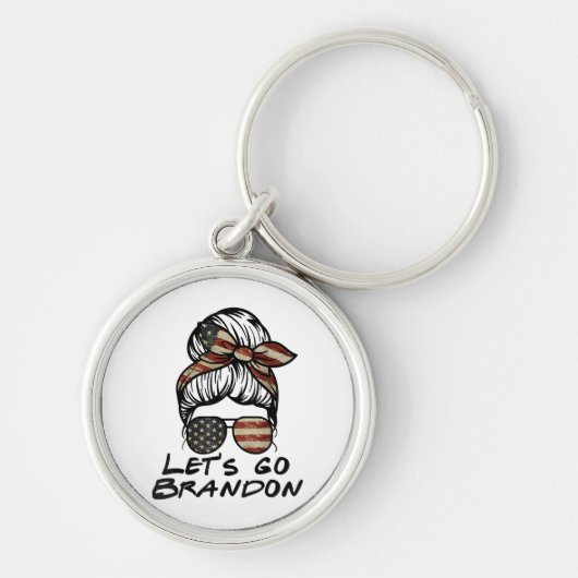 Laten we Brandon gaan, Lets Go Brandon Sleutelhanger (Voorkant)