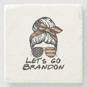 Laten we Brandon gaan, Lets Go Brandon Stenen Onderzetter
