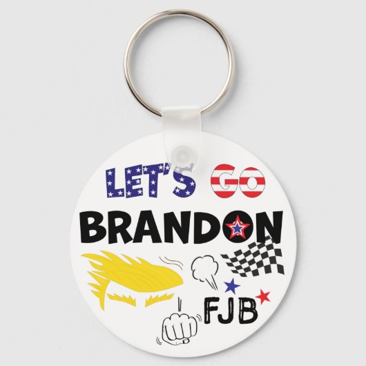 Laten we Brandon gaan met TRUMP Sleutelhanger (Voorkant)