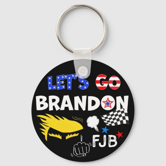 Laten we Brandon gaan met TRUMP Sleutelhanger (Voorkant)