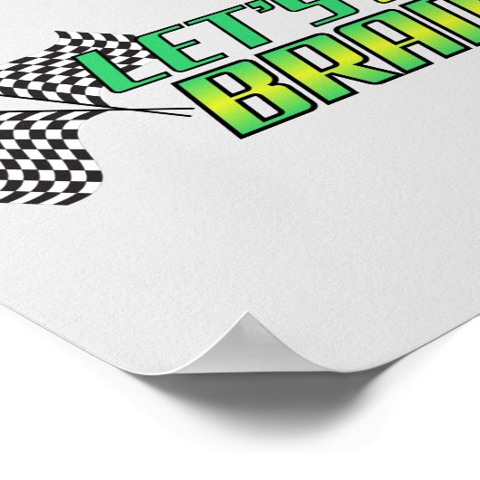 Laten we Brandon gaan Poster (Hoek)