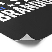 Laten we Brandon gaan Poster (Hoek)