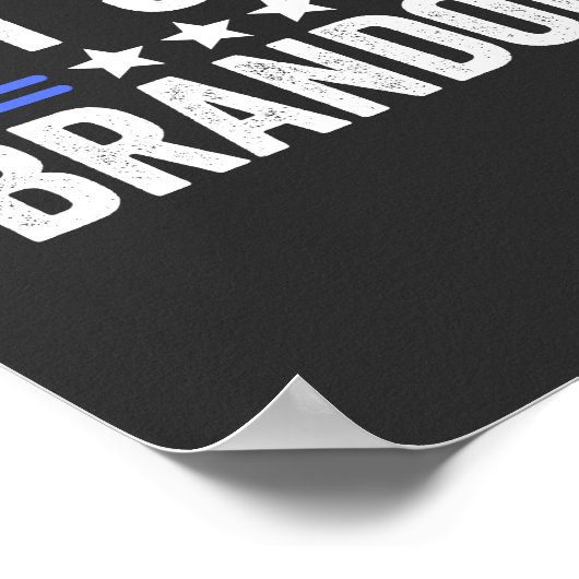 Laten we Brandon gaan Poster (Hoek)