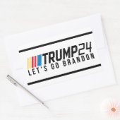 Laten we Brandon gaan Rechthoekige Sticker (Envelop)