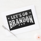 Laten we Brandon gaan Rechthoekige Sticker (Envelop)