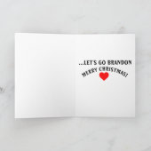 LATEN WE BRANDON GAAN! ROMANTISCHE CHRISTMASCARDS KAART (Binnen)