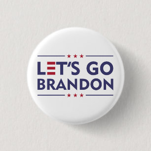 Laten we Brandon gaan Ronde Button 3,2 Cm