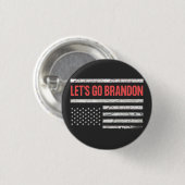 Laten we Brandon gaan Ronde Button 3,2 Cm (Voorkant /achterkant)
