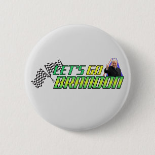 Laten we Brandon gaan Ronde Button 5,7 Cm