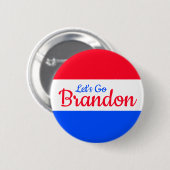Laten we Brandon gaan Ronde Button 5,7 Cm (Voorkant /achterkant)