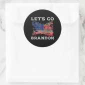 Laten we Brandon gaan Ronde Sticker (Tas)