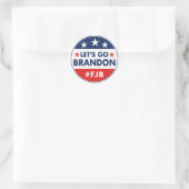 Laten we Brandon gaan Ronde Sticker (Tas)