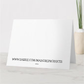 Laten we Brandon gaan! ROZE TAS GROTE KERSTKAARTEN Kaart (Achterkant)