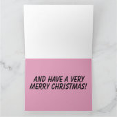 Laten we Brandon gaan! ROZE TAS GROTE KERSTKAARTEN Kaart (Binnen)