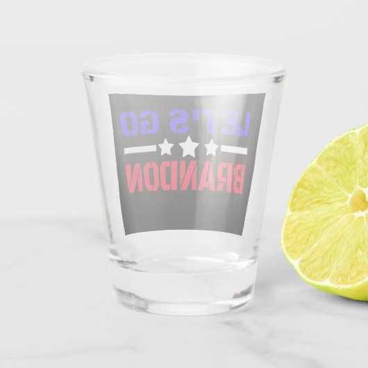 Laten we Brandon gaan Shot Glas (Achterkant)