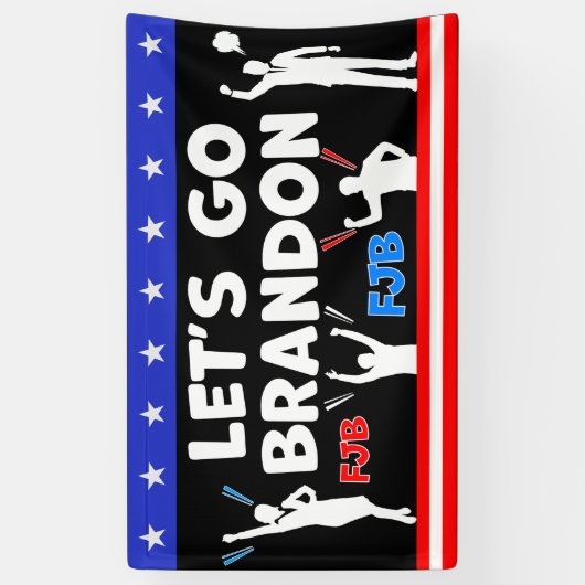 Laten we Brandon gaan Spandoek (Verticaal)