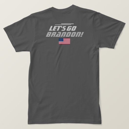 Laten we Brandon gaan T-shirt (Design achterkant)