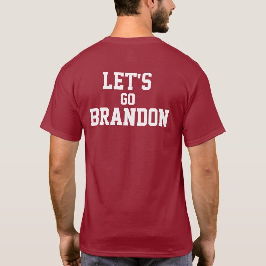 "Laten we Brandon gaan" T-Shirt (Achterkant)