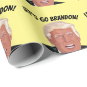 LATEN WE BRANDON GAAN! TRUMP BIRTHDAY WRAPPING PAP CADEAUPAPIER (Rol Hoek)
