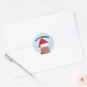 LATEN WE BRANDON GAAN! TRUMP KERSTMIS RONDE STICKER (Envelop)