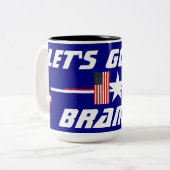 Laten we Brandon gaan Tweekleurige Koffiemok (Voorkant links)