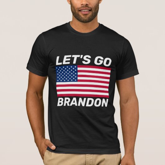 LATEN WE BRANDON GAAN! VLAG T-SHIRTS T-SHIRT (Voorkant)
