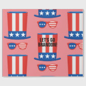 LATEN WE BRANDON GAAN! WRAPPINGSPAPIER CADEAUPAPIER (Vlak)